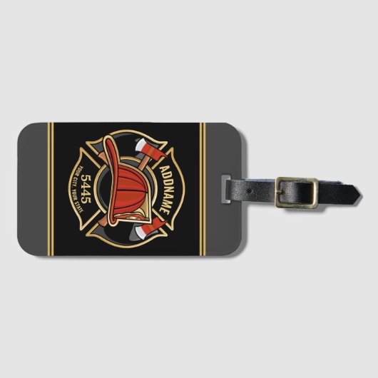 Abzeichen der Abteilung Feuerwehr ADD Gepäckanhänger (Vorderseite (Horizontal))