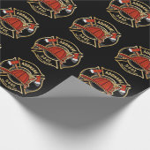 Abzeichen der Abteilung Feuerwehr ADD Geschenkpapier (Ecke)