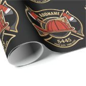 Abzeichen der Abteilung Feuerwehr ADD Geschenkpapier (Rolleneckpunkt)