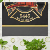 Abzeichen der Abteilung Feuerwehr ADD Geschirrtuch (Gefaltet)