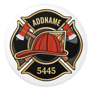 Abzeichen der Abteilung Feuerwehr ADD Keramikknauf