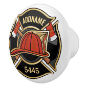 Abzeichen der Abteilung Feuerwehr ADD Keramikknauf (Rechts)