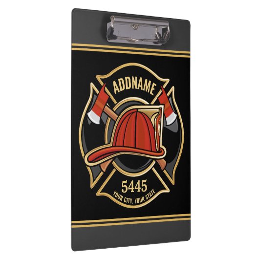 Abzeichen der Abteilung Feuerwehr ADD Klemmbrett (Rechts)