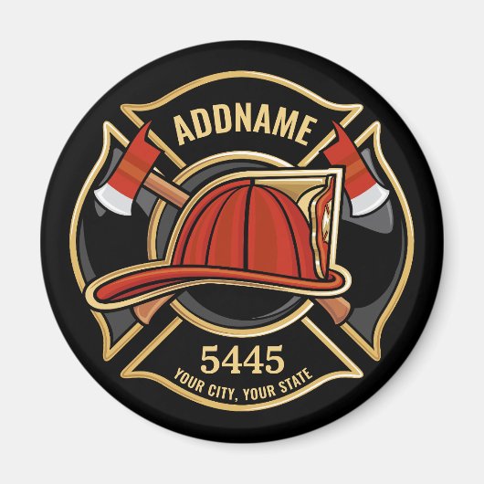 Abzeichen der Abteilung Feuerwehr ADD Magnet (Vorne)