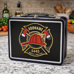 Abzeichen der Abteilung Feuerwehr ADD Metall Brotdose
