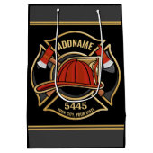 Abzeichen der Abteilung Feuerwehr ADD Mittlere Geschenktüte (Rückseite)