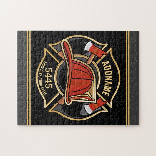 Abzeichen der Abteilung Feuerwehr ADD Puzzle (Horizontal)