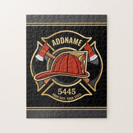 Abzeichen der Abteilung Feuerwehr ADD Puzzle (Vertikal)