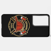 Abzeichen der Abteilung Feuerwehr ADD Samsung Galaxy Hülle (Linke Seite)