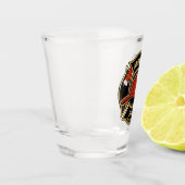 Abzeichen der Abteilung Feuerwehr ADD Schnapsglas (Links)