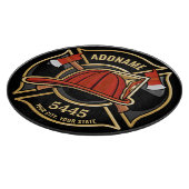 Abzeichen der Abteilung Feuerwehr ADD Schneidebrett (Ecke)