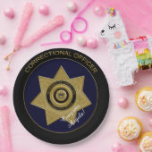 Abzeichen der Anweisungsbefugten, Gold-02-Paper-Te Pappteller (Party)