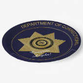 Abzeichen der Anweisungsbefugten, Gold-03-Paper-Te Pappteller (Schrägansicht)