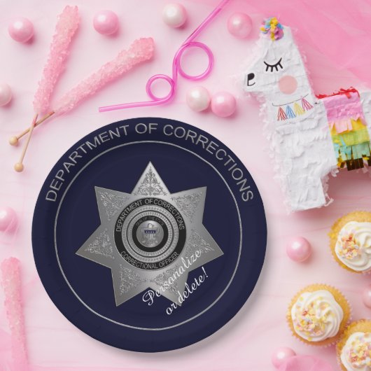 Abzeichen der Anweisungsbefugten, Silver 03-Paper- Pappteller (Party)