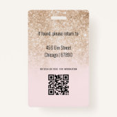 Abzeichen der Ausweiskarte für Lehrkräfte Ausweis (Rückseite)