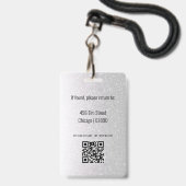 Abzeichen der Ausweiskarte für Lehrkräfte Ausweis (Rückseite mit Lanyard)