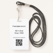 Abzeichen der Ausweiskarte für Lehrkräfte Ausweis (Rückseite mit Schlüsselband)