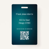 Abzeichen der Ausweiskarte für Lehrkräfte Ausweis (Rückseite)