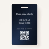 Abzeichen der Ausweiskarte für Lehrkräfte Ausweis (Rückseite)