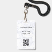 Abzeichen der Ausweiskarte für Lehrkräfte Ausweis (Rückseite mit Lanyard)