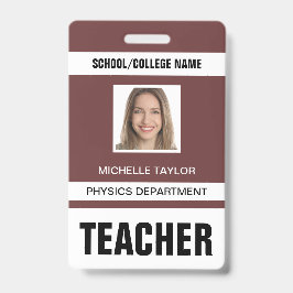 Abzeichen der Ausweiskarte für Lehrkräfte Ausweis