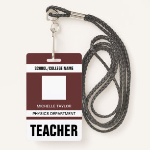 Abzeichen der Ausweiskarte für Lehrkräfte Ausweis