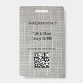 Abzeichen der Ausweiskarte für Lehrkräfte Ausweis (Back)