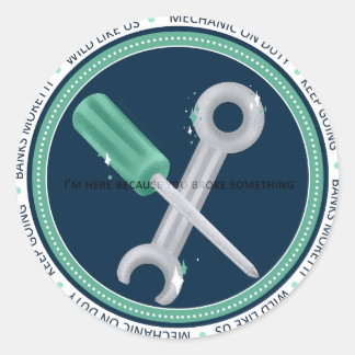 Abzeichen der Banken - AC Runder Aufkleber