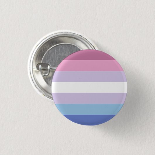 Abzeichen der Bigender-Flagge Button (Vorne & Hinten)
