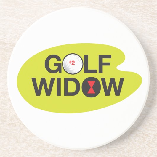 Abzeichen der Ehre bei der Golfwidow Sandstein Untersetzer (Vorne)