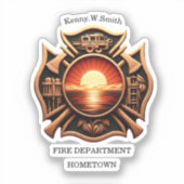 Abzeichen der Feuerwehr Aufkleber (Vorderseite)
