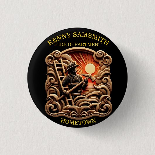 Abzeichen der Feuerwehr Button (Vorderseite)
