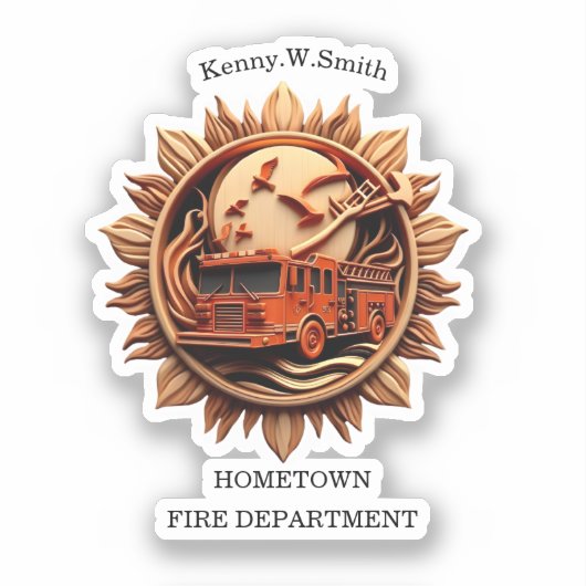 Abzeichen der Feuerwehr, das Prestige, Ehre ausstr Aufkleber (Vorderseite)
