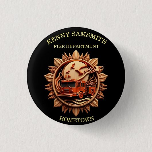 Abzeichen der Feuerwehr, das Prestige, Ehre ausstr Button (Vorderseite)
