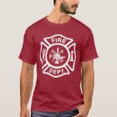 Abzeichen der Feuerwehr T-Shirt (Vorderseite)