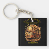 Abzeichen der Feuerwehr zum Schutz der Gemeinschaf Schlüsselanhänger (Vorderseite)