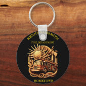 Abzeichen der Feuerwehr zum Schutz der Gemeinschaf Schlüsselanhänger (Vorderseite)