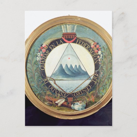 Abzeichen der Föderation Guatemalas Postkarte (Vorderseite)
