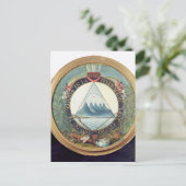 Abzeichen der Föderation Guatemalas Postkarte (Stehend Vorderseite)