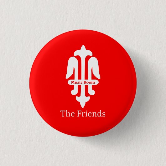 Abzeichen der Freunde des Sidholme Music Room Button (Vorderseite)