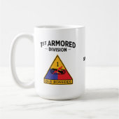 Abzeichen der gepanzerten Abteilung "Alte Ironen" Kaffeetasse (Links)