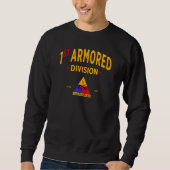 Abzeichen der gepanzerten Abteilung "Alte Ironen" Sweatshirt (Vorderseite)