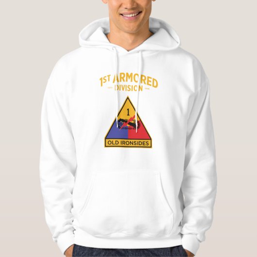 Abzeichen der gepanzerten Division "Old Ironside" Hoodie (Vorderseite)