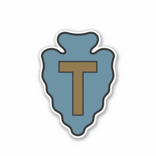 Abzeichen der Infanterie Aufkleber (Vorderseite)