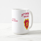 Abzeichen der Infanterie-Division im 25. Kaffeetasse (VorderseiteRechts)