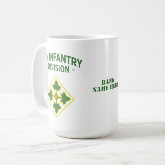 Abzeichen der Infanterie-Division Kaffeetasse (Vorderseite Links)