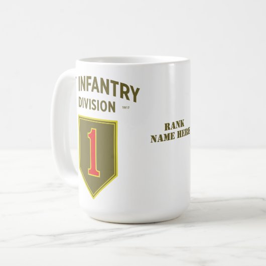 Abzeichen der Infanterieabteilung Kaffeetasse (Vorderseite Links)