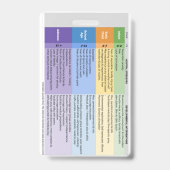 Abzeichen der Kinderlebensdauer (vertikal) Ausweis (Rückseite)