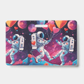 Abzeichen der Liebe im Weltraum Ausweis (Rückseite)