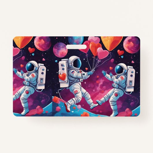 Abzeichen der Liebe im Weltraum Ausweis (Rückseite)